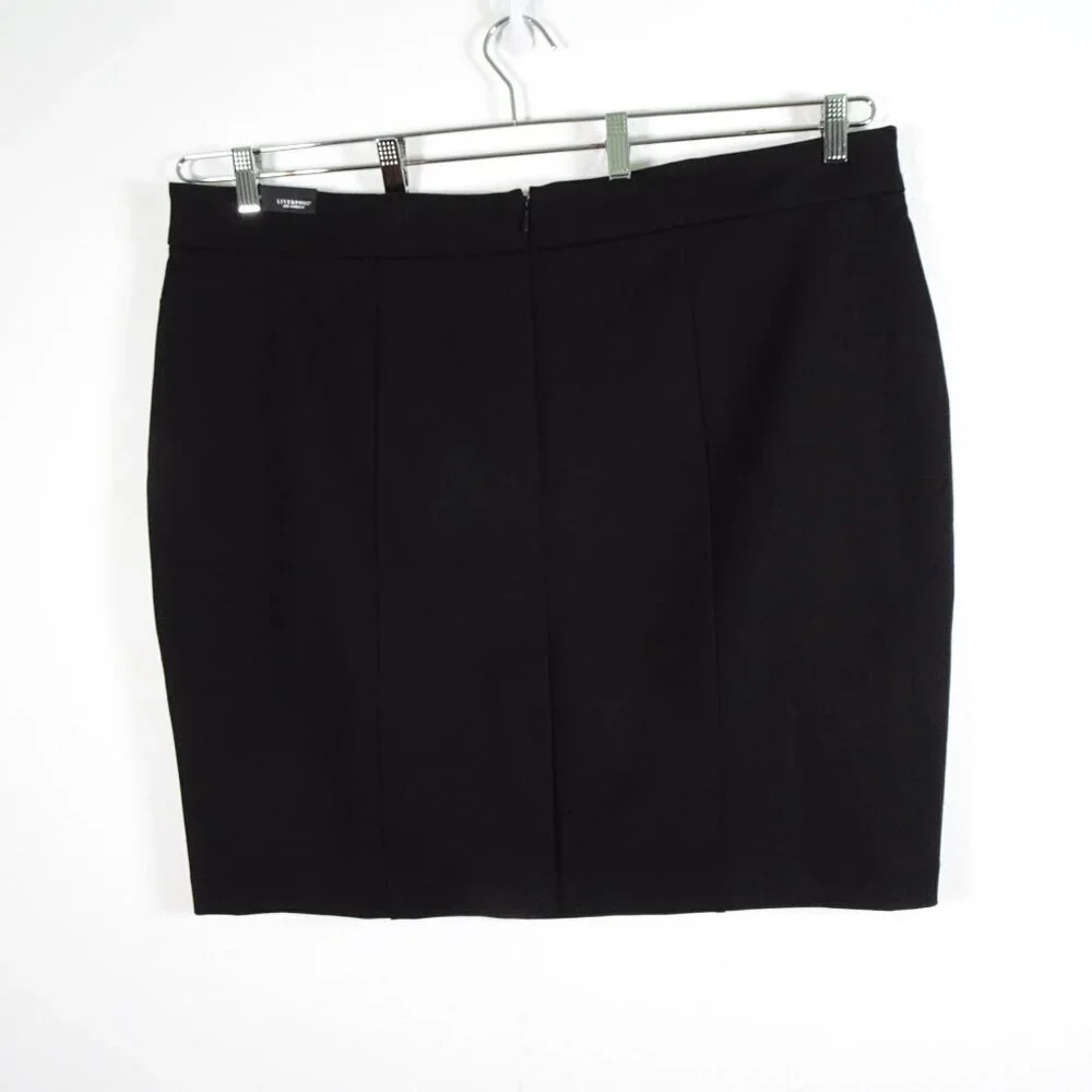 Liverpool Pencil Skirt Women's Plus Size 24W Black Short Capsule Wardrobe - Picture 5 of 12
